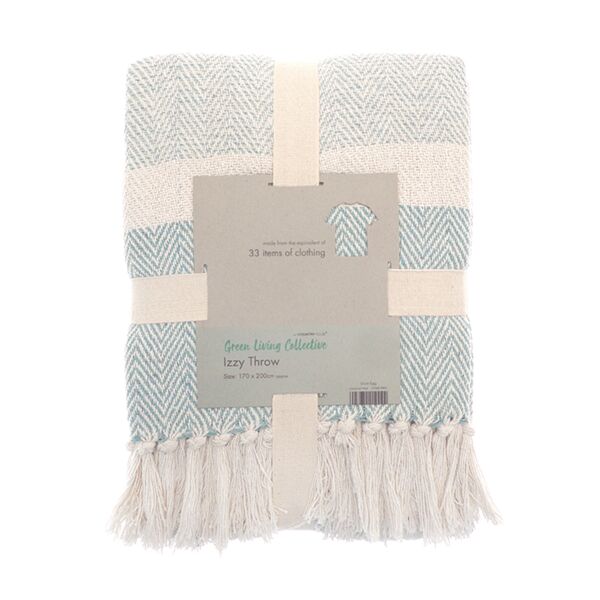 Izzy recycled throw Vignette