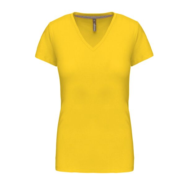 Ladies' short-sleeved V-neck T-shirt Vignette