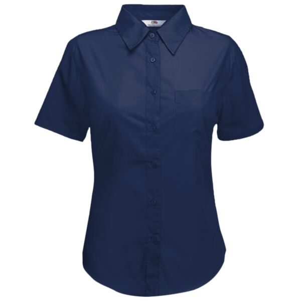 Ladyfit poplin short sleeve shirt Vignette