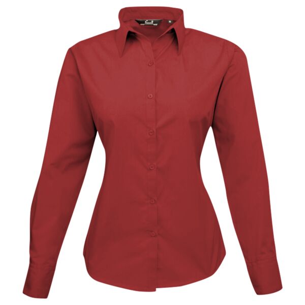 Women's poplin long sleeve blouse Vignette