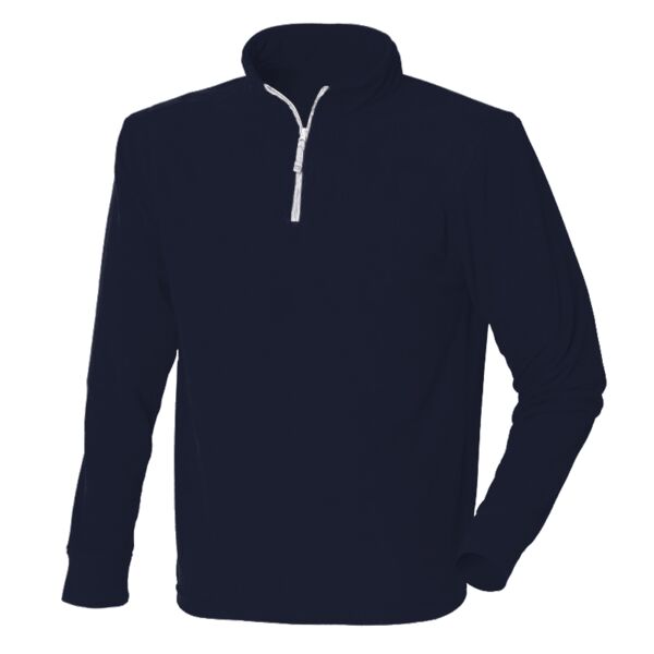 ¼ zip long sleeve fleece piped Vignette
