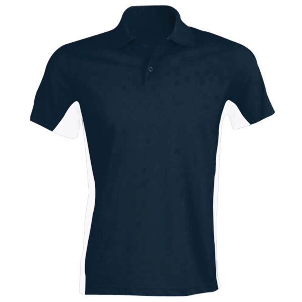 Flags short sleeve bi-colour polo shirt Vignette