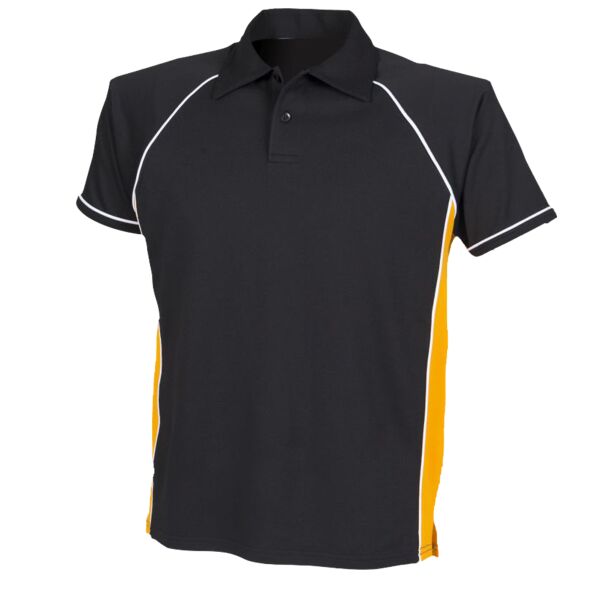 Piped performance polo Vignette