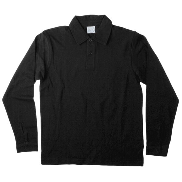 Long sleeve stretch polo Vignette