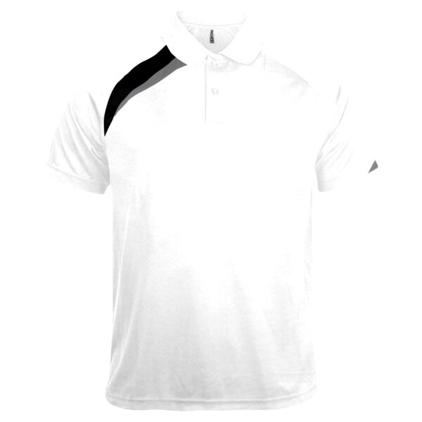 Adults' short-sleeved sports polo shirt Vignette