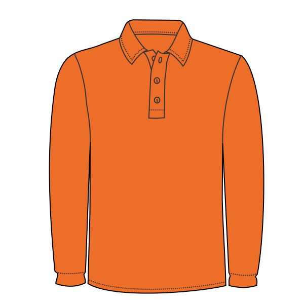 Hi-vis long sleeve polo (HVJ310) Vignette