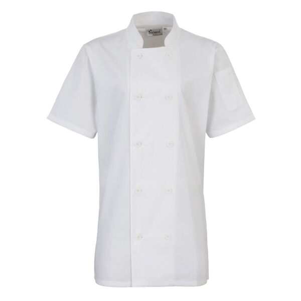 Women's short sleeve chef's jacket Vignette