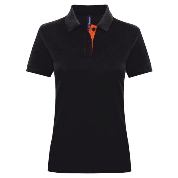 Women's contrast polo Vignette