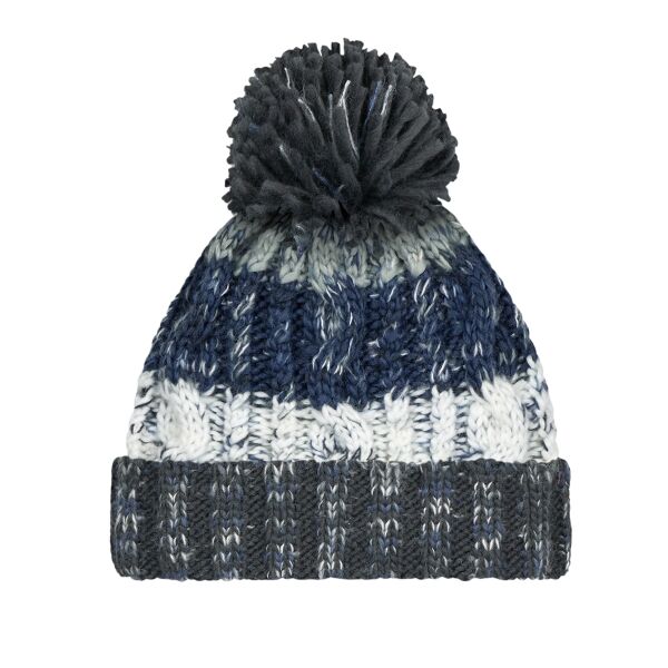 Corkscrew pom pom beanie Vignette