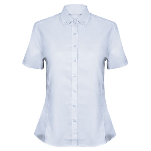 Women's modern short sleeve Oxford shirt Vignette