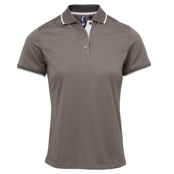 Women's contrast Coolchecker® polo Vignette