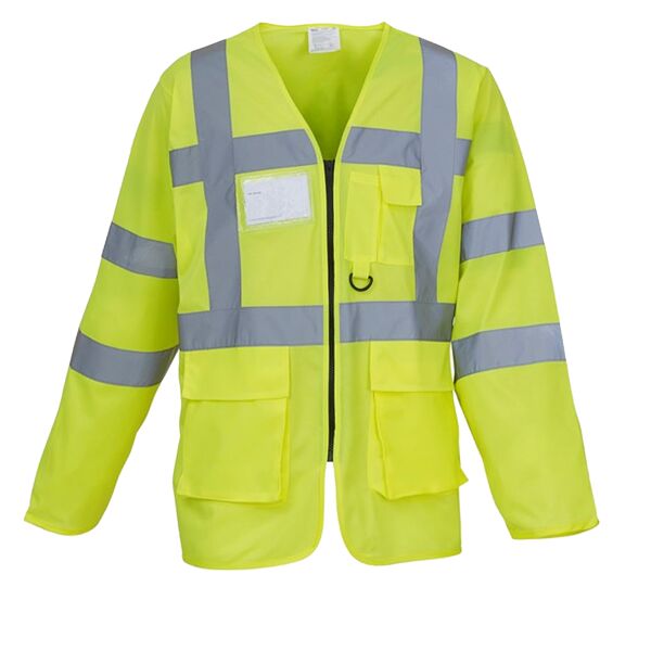 Hi-vis executive long sleeve waistcoat (HVJ800) Vignette