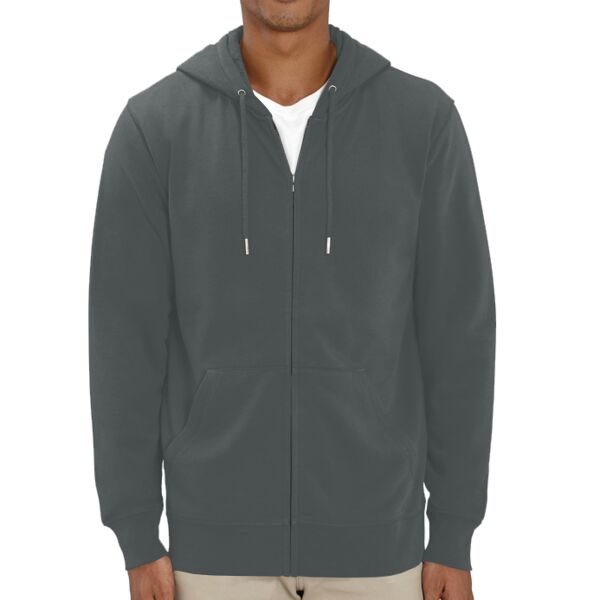 Unisex Connector essential zip-thru hoodie sweatshirt (STSU820) Vignette