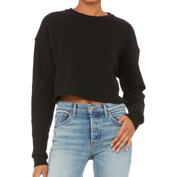 Women's cropped crew fleece Vignette