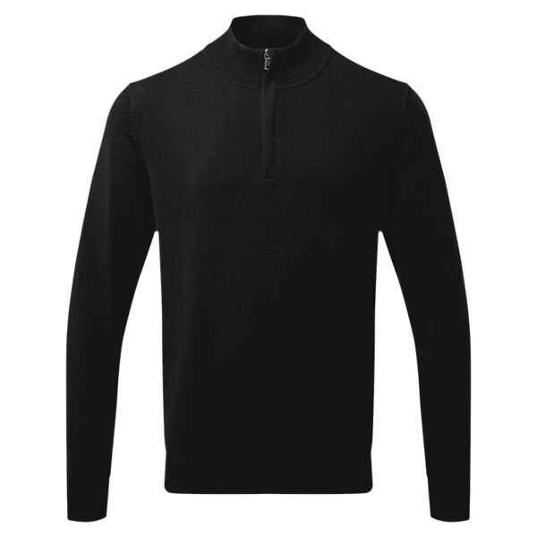 Men's cotton blend ¼ zip sweater Vignette