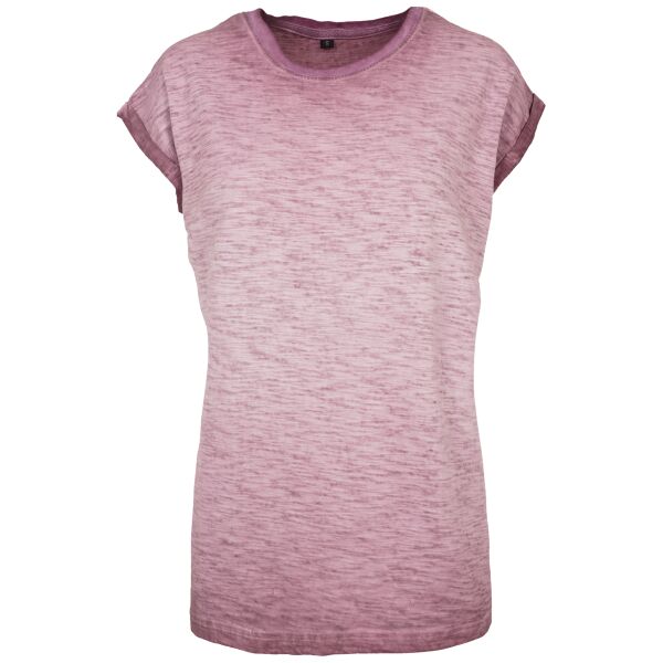 Women's spray dye extended shoulder tee Vignette
