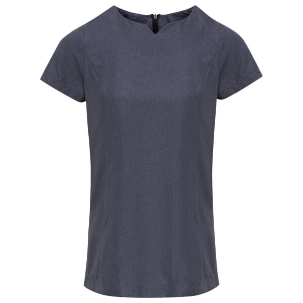 Viola 'linen look' cut neck beauty tunic Vignette