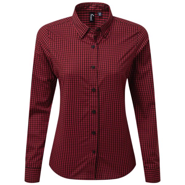 Women's Maxton check long sleeve shirt Vignette