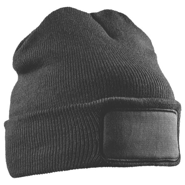 Recycled double knit printers beanie Vignette