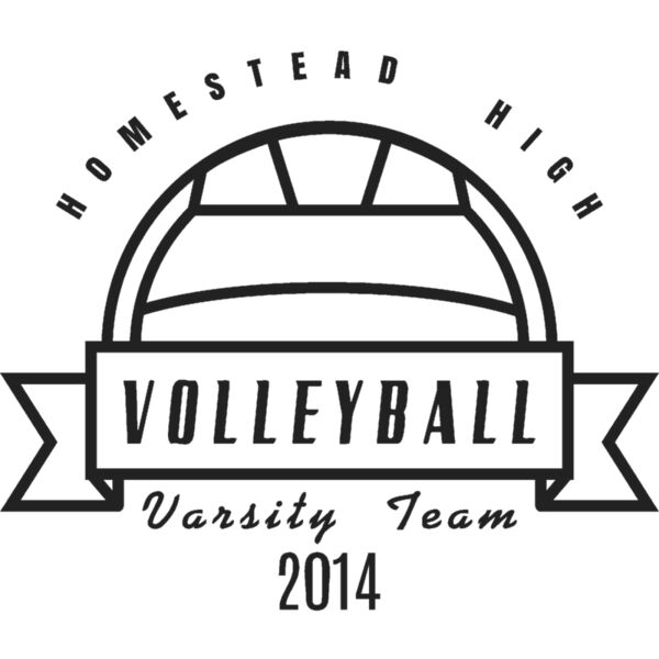 Volleyball Template DNT001 BW Vignette