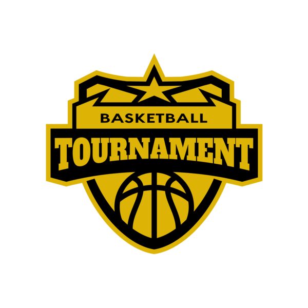 Tournament Basketball logo template 02 Vignette