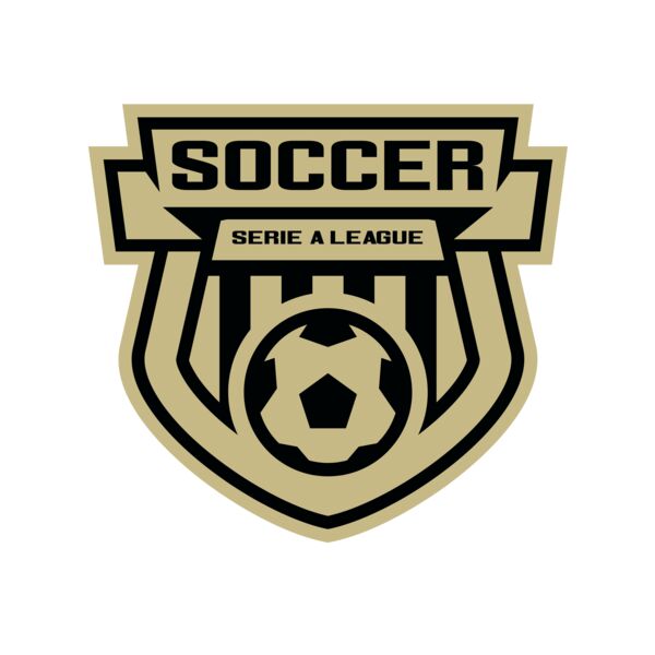 Serie a league soccer logo template Vignette