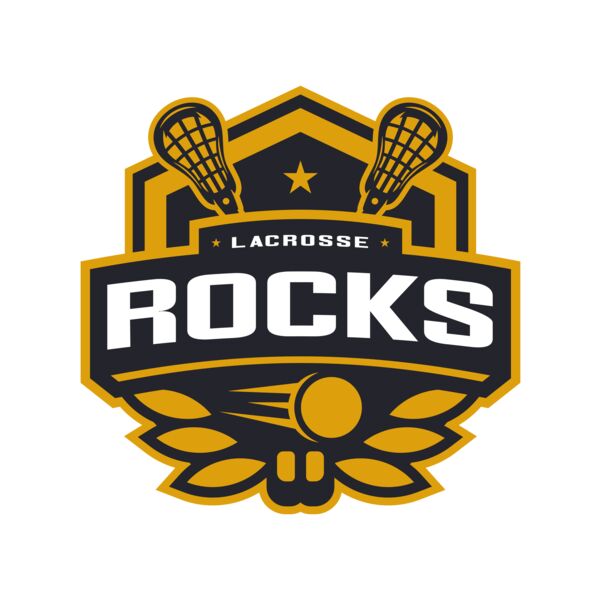 Rocks Lacrosse Logo Template Vignette