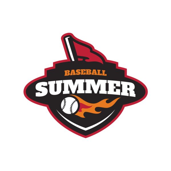 Summer Baseball logo 01 Vignette