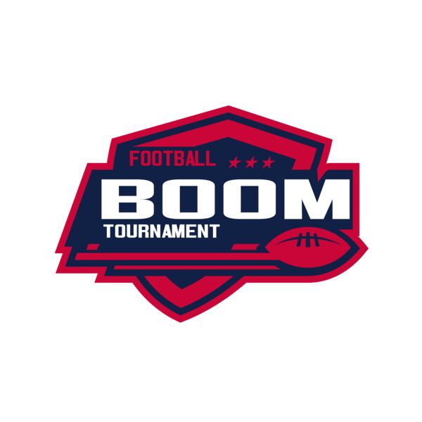 Boom Tournament Football logo template Vignette