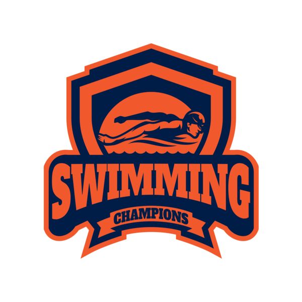 Swimming Champions logo template Vignette