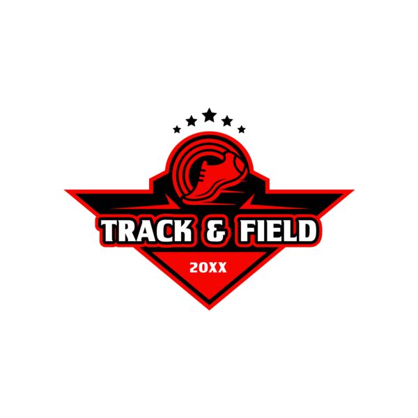 Track & Field Team Logo 07 Vignette