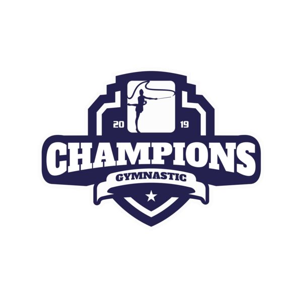 Champions Gymnastic logo template 02 Vignette