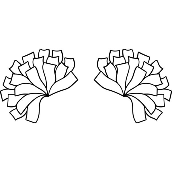 Cheerleading   Clipart 3 Vignette