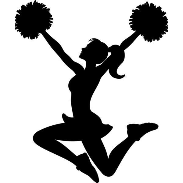 Cheerleading   Clipart 7 Vignette