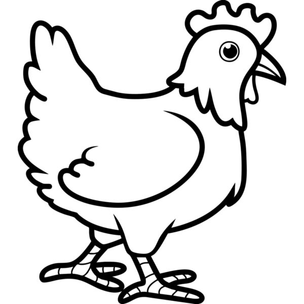 Chicken   Clipart 3 Vignette