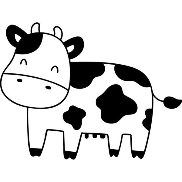Cow   Clipart 3 Vignette
