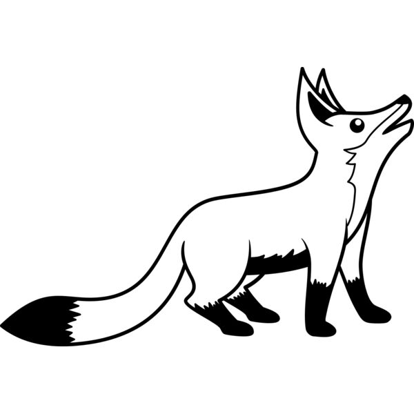 Fox   Clipart 2 Vignette