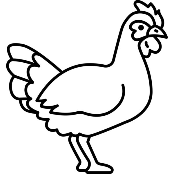 Hen   Clipart 3 Vignette