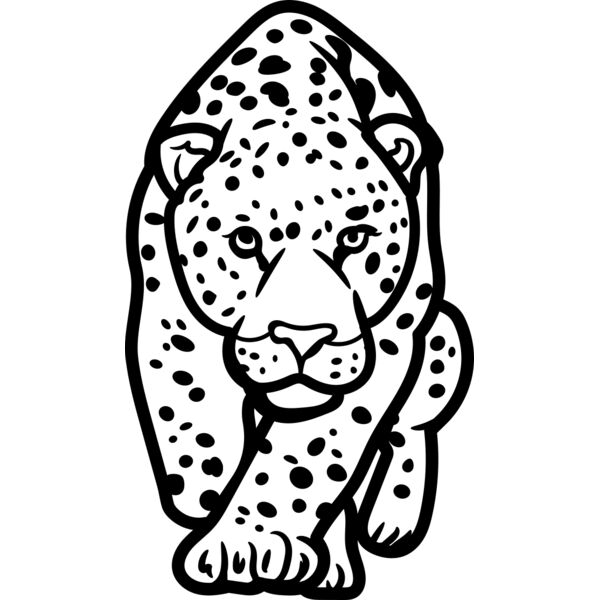 Leopard   Clipart 3 Vignette