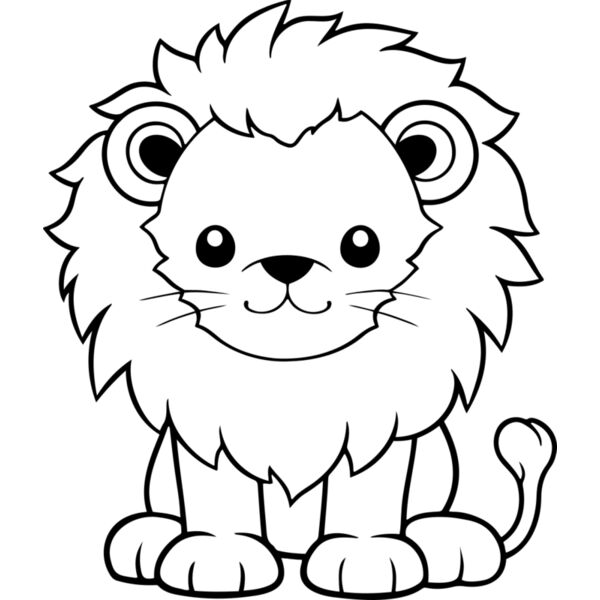Lion   Clipart 6 Vignette