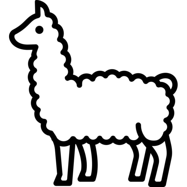 Lllama   Clipart 1 Vignette