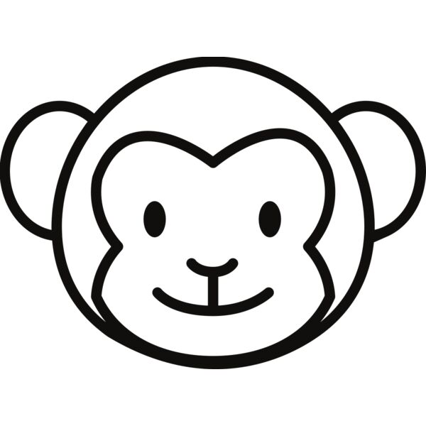 Monkey   Clipart 5 Vignette