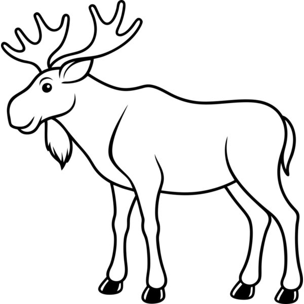 Moose   Clipart 3 Vignette