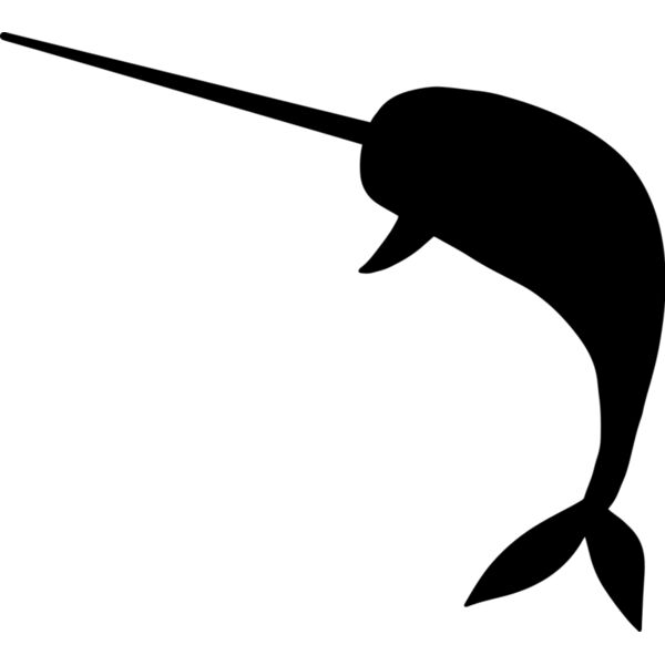 Narwhal   Clipart 1 Vignette