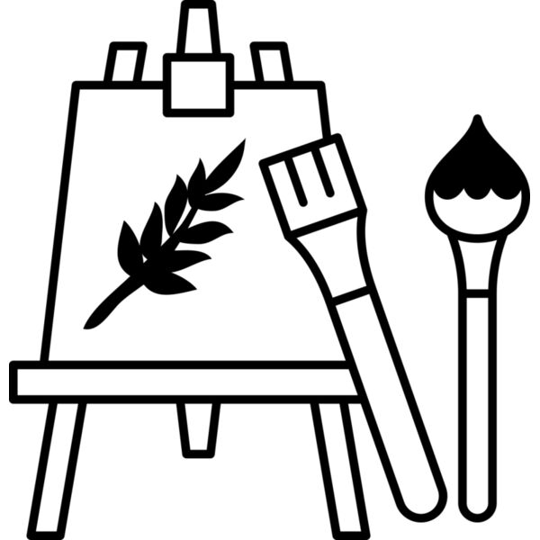 Studio Easel Vignette