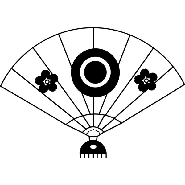 Hand Fan Art Vignette