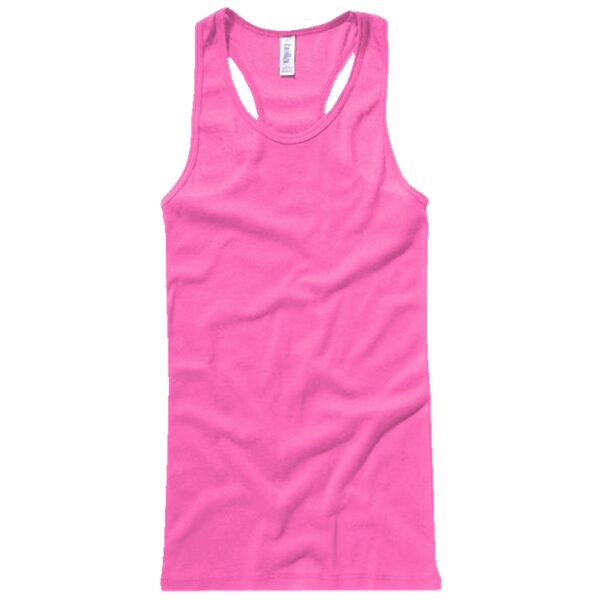 Sheer rib racerback tank top Vignette