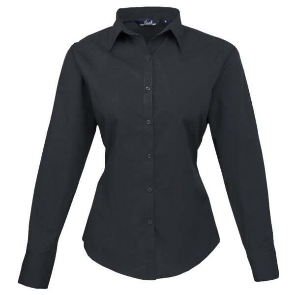 Women's Poplin Long Sleeve Blouse Vignette