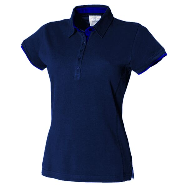 Women's Contrast Pique Polo Shirt Vignette