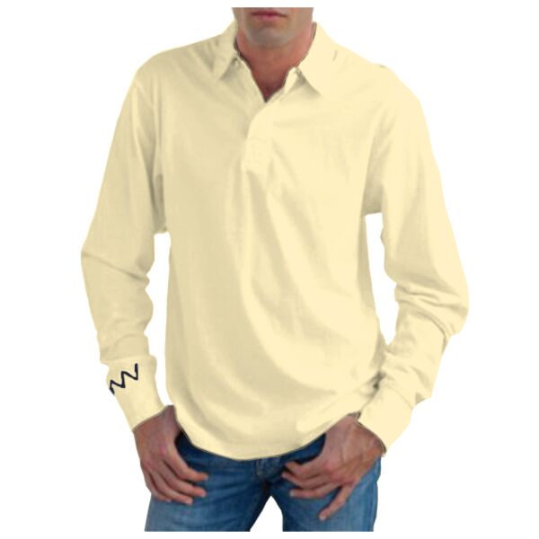 Super soft touch long sleeve patch rugby shirt Vignette